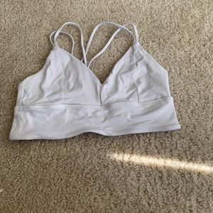 Cute white sports bra